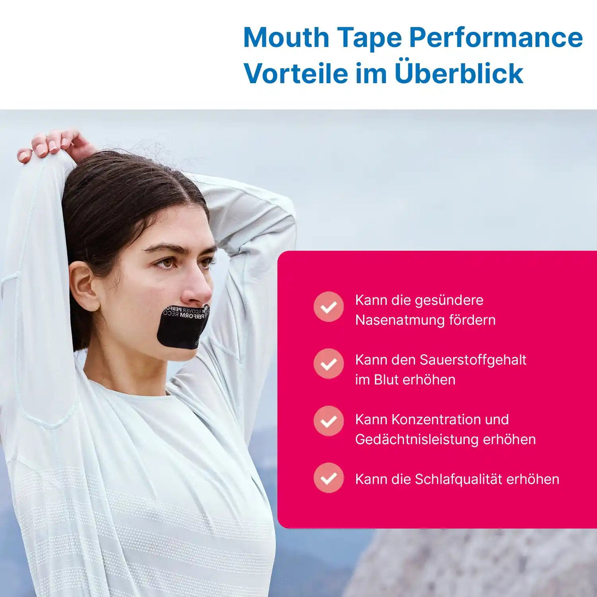 Mouth Tape Performance - 30 Stück ARTZT neuro 3