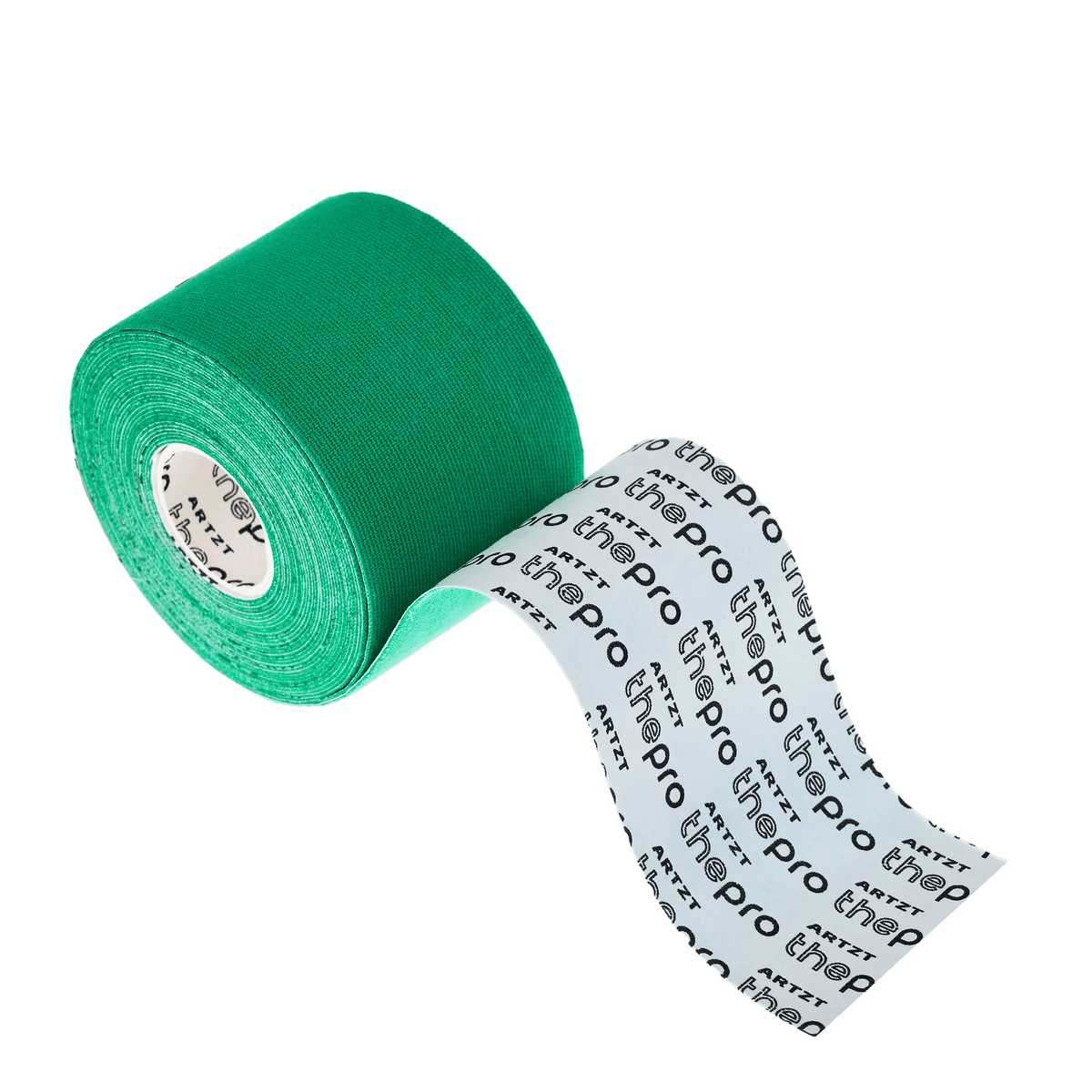 Ein ARTZT thepro Kinesiologisches Tape in gr auf transparentem Hintergrund #farbe_grün