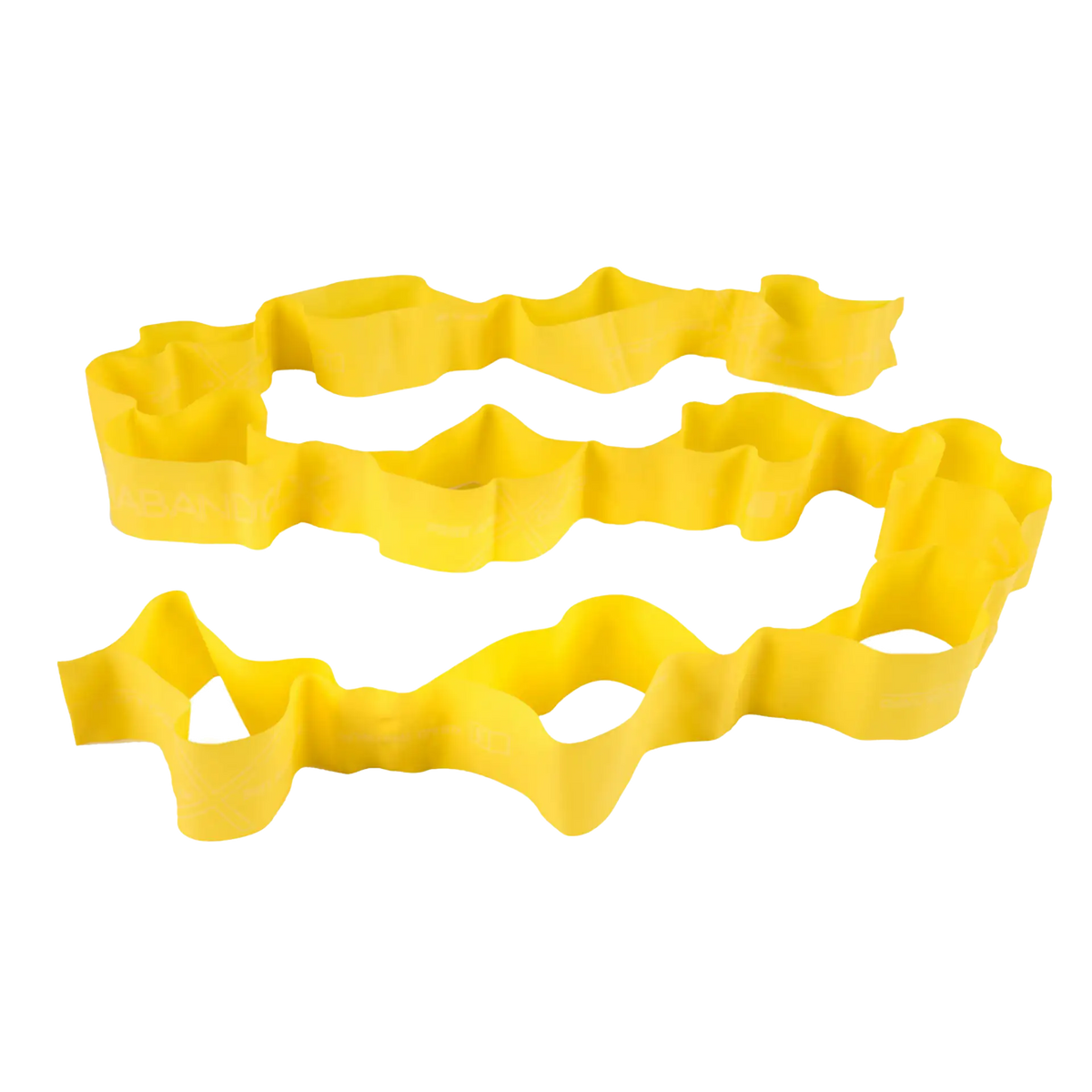 Gelbes TheraBand CLX 2 m auf transparentem Grund #farbe_gelb