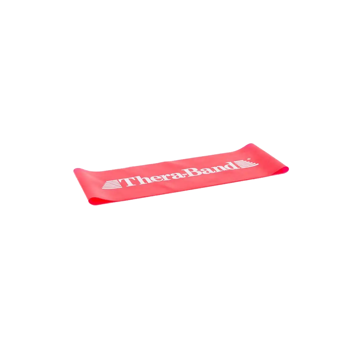 TheraBand Loop 13 cm in rot auf transparentem Hintergrund. #farbe_rot