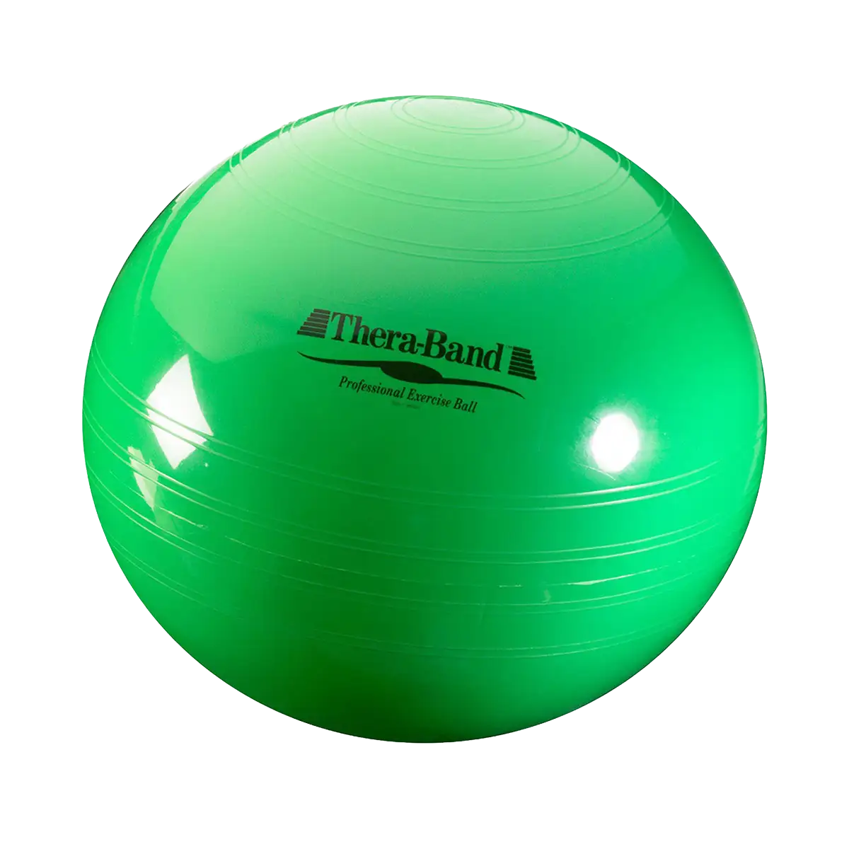 THERABAND Standard Gymnastikball in grün auf transparentem Hintergrund. #größe_65 cm