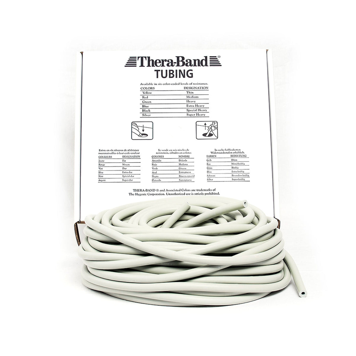Tubing Rolle 30,50 m TheraBand Silber 1