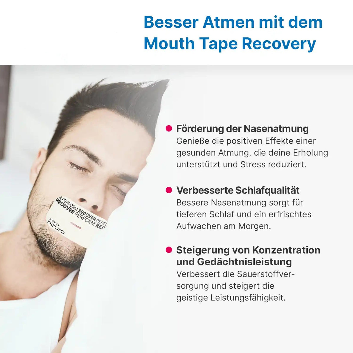 Mouth Tape Recovery - 30 Stück ARTZT neuro 3