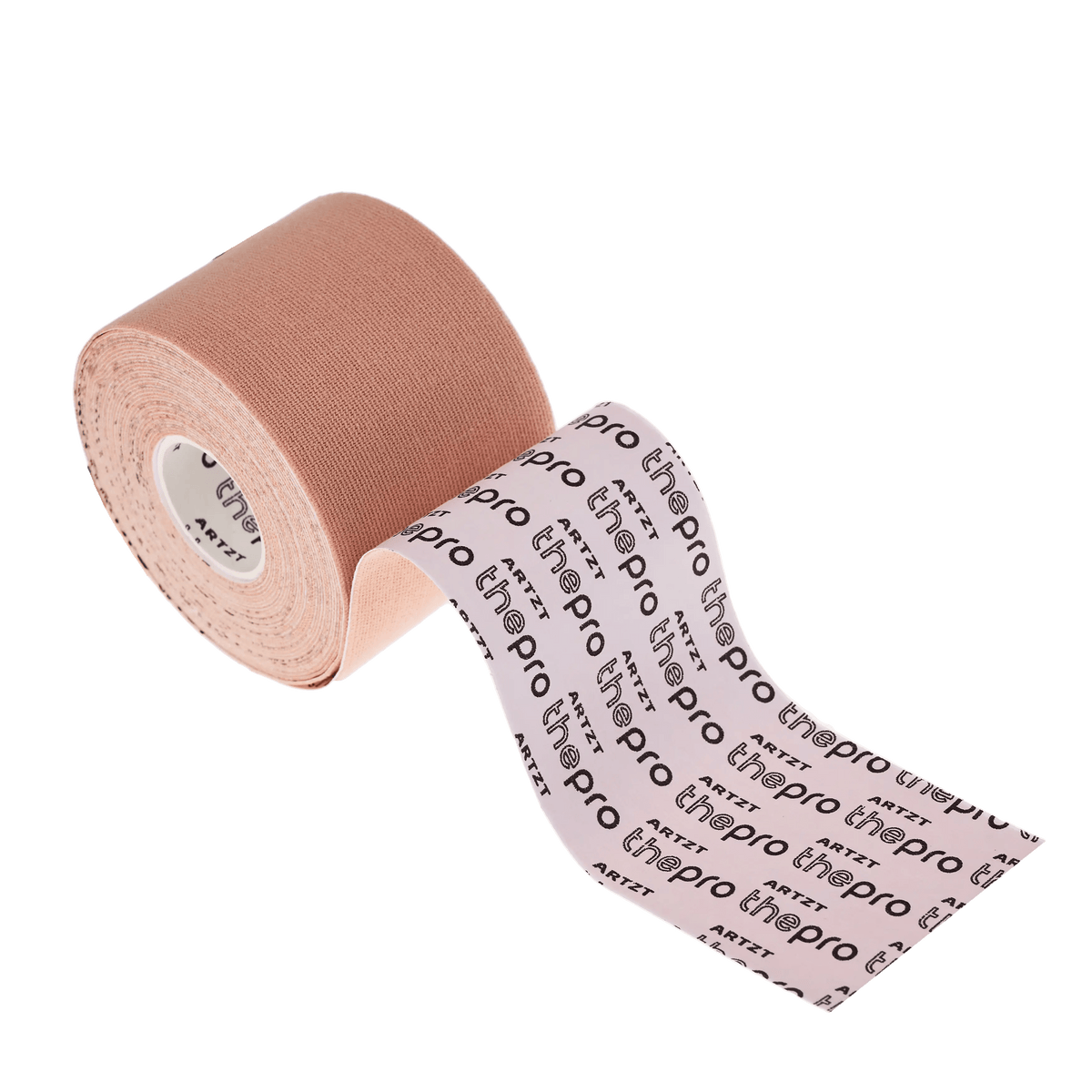 Ein ARTZT thepro Kinesiologisches Tape in beige auf transparentem Hintergrund #farbe_beige