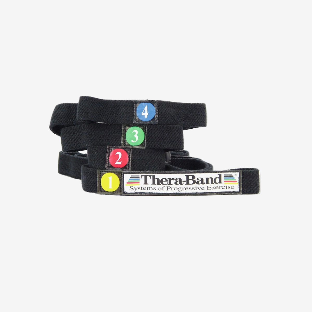 Zusammengerolltes TheraBand Stretching Band