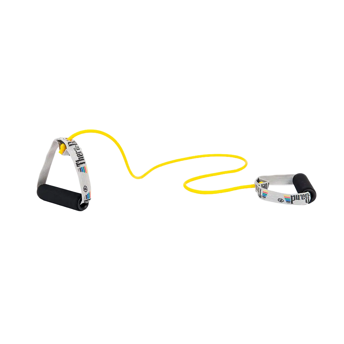 THERABAND Bodytrainer Tubing in gelb auf transparentem Hintergrund. #farbe_gelb