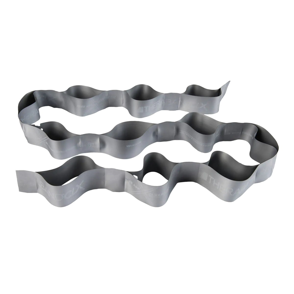 Silbernes TheraBand CLX 2 m auf transparentem Grund #farbe_silber