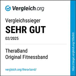 Vergleichssieger SEHR GUT | Testsiegel für original TheraBand Fitnessband | vergleich.org