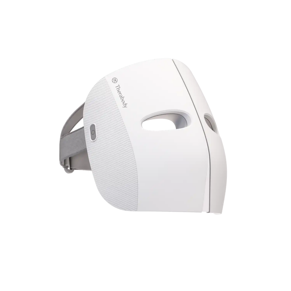 Therabody TheraFace Mask LED-Maske auf transparentem Hintergrund.